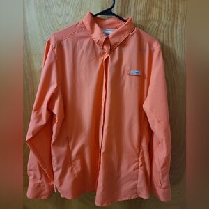 Columbia Vibrant Orange Shirt